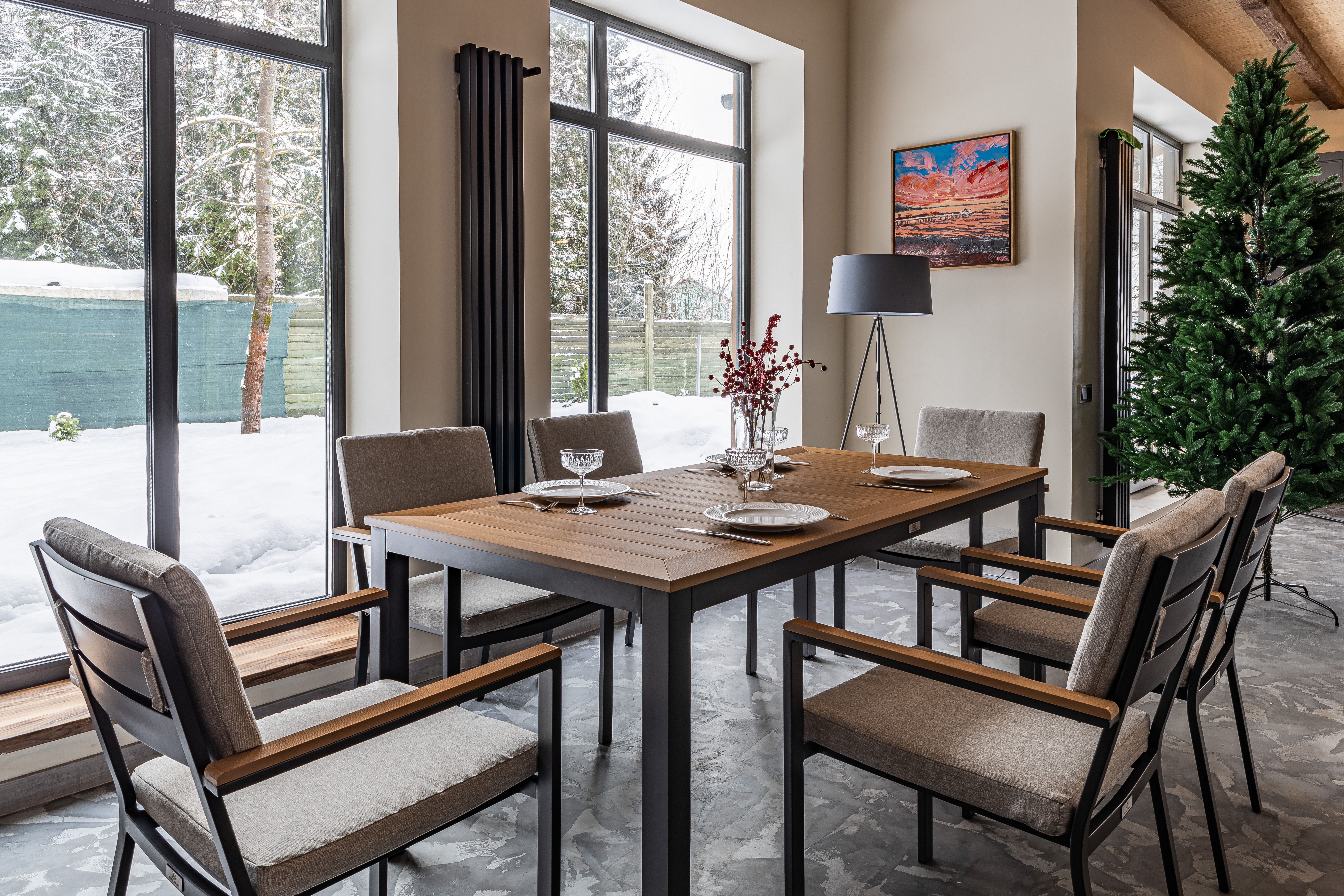 Обеденный комплект Royal Family OSCAR со столешницей из поливуда 2