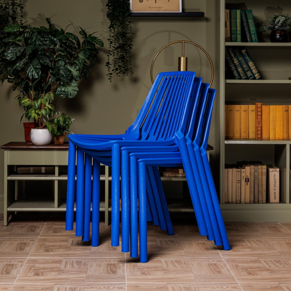 Комплект обеденных стульев Royal Family NICO (4 шт.) синий 6