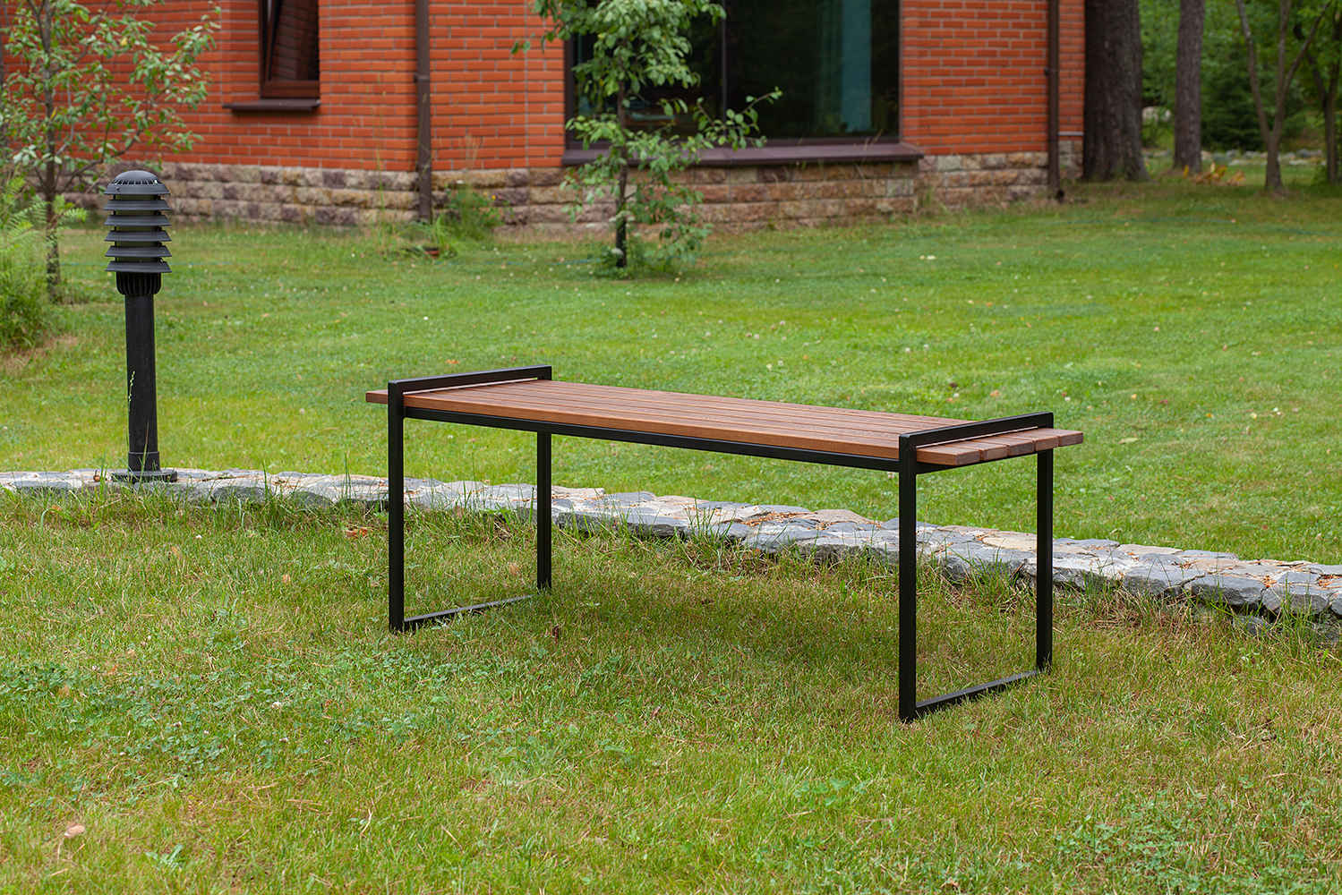 Скамья уличная FJORD, черная 5