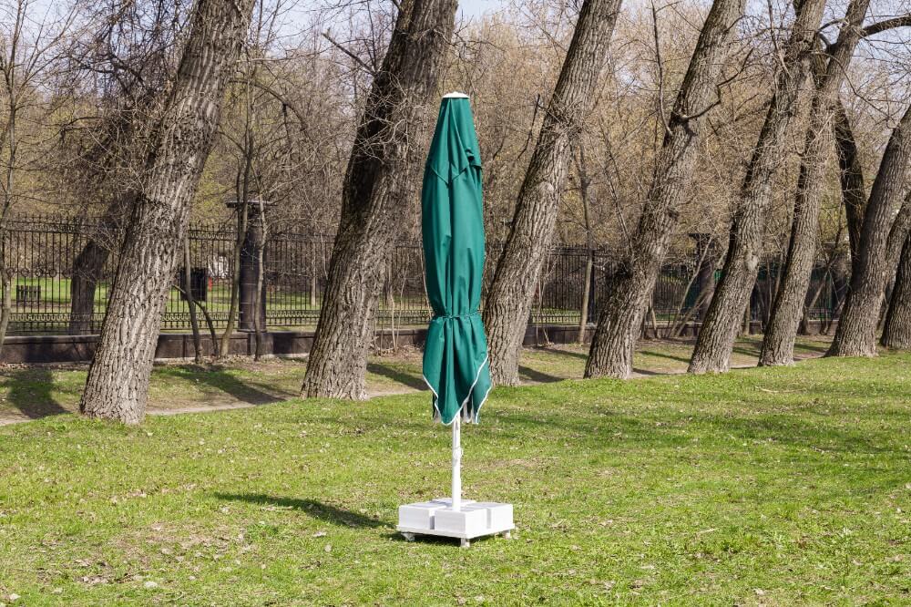 Зонт MISTRAL 300 квадратный без волана (база в комплекте) зеленый 4