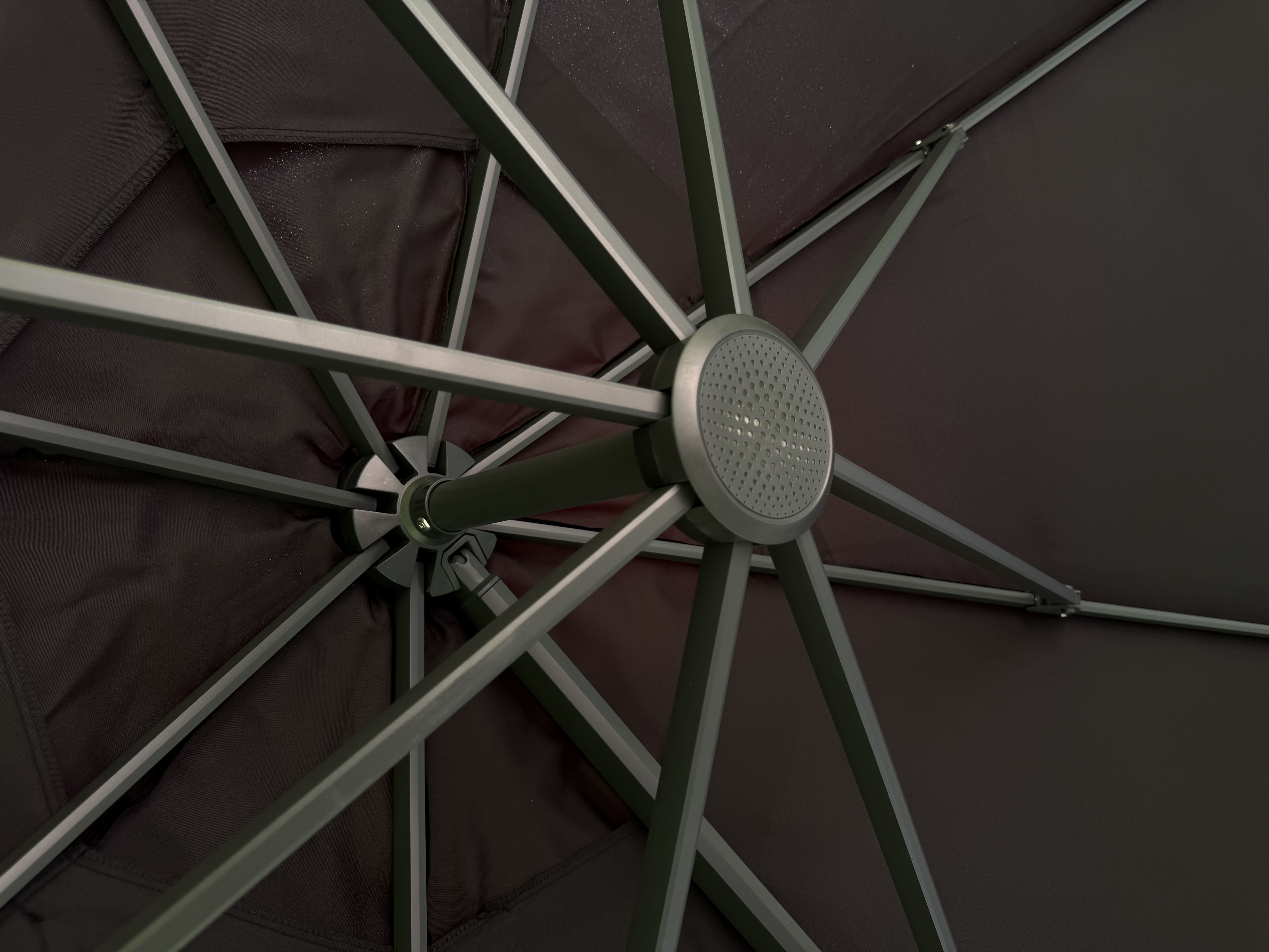 Уличный зонт SKY круглый в комплекте с базой черный 4