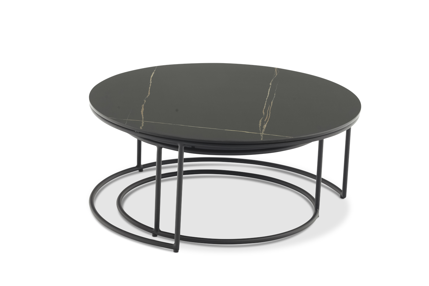 Flen, стол кофейный антрацит, алюминий/спеченный камень 3