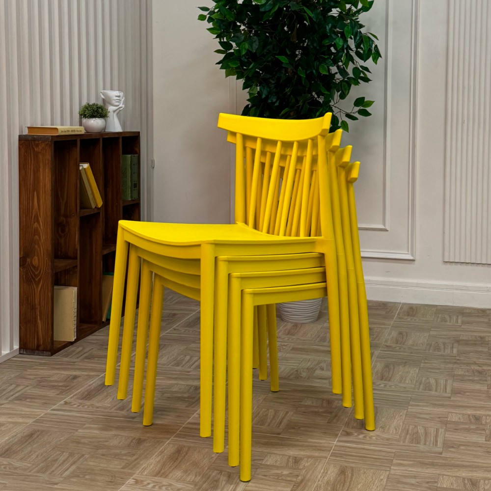 Комплект обеденных стульев Royal Family KAI (4 шт.) желтый 5