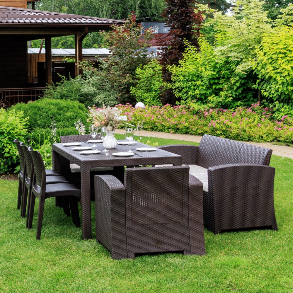 Обеденный комплект Royal Family LANA LUX DINING XL коричневый 4