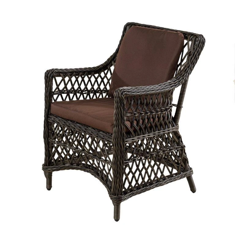 Кресло Марсель ромб с подушками Мореный дуб 1