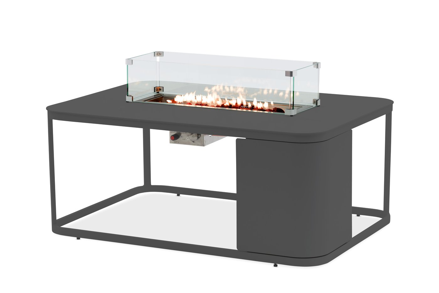 Orebro, стол каминный антрацит, алюминий, прямоугольная сковорода 2