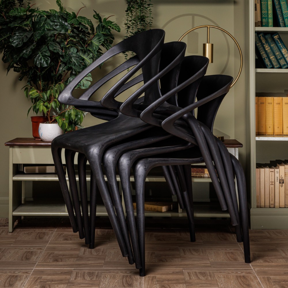 Комплект обеденных стульев Royal Family MAY (4 шт.) черный 1