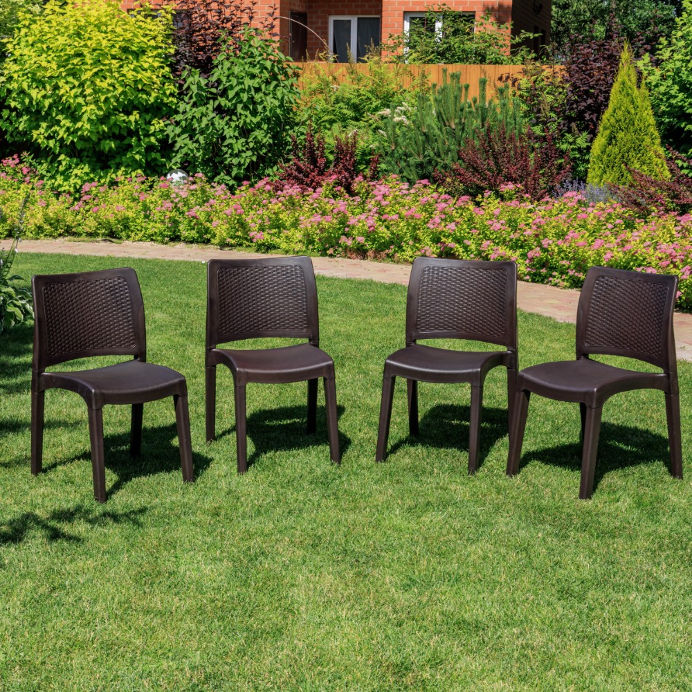 Комплект обеденных стульев Royal Family JULY (4 шт.) коричневый 3