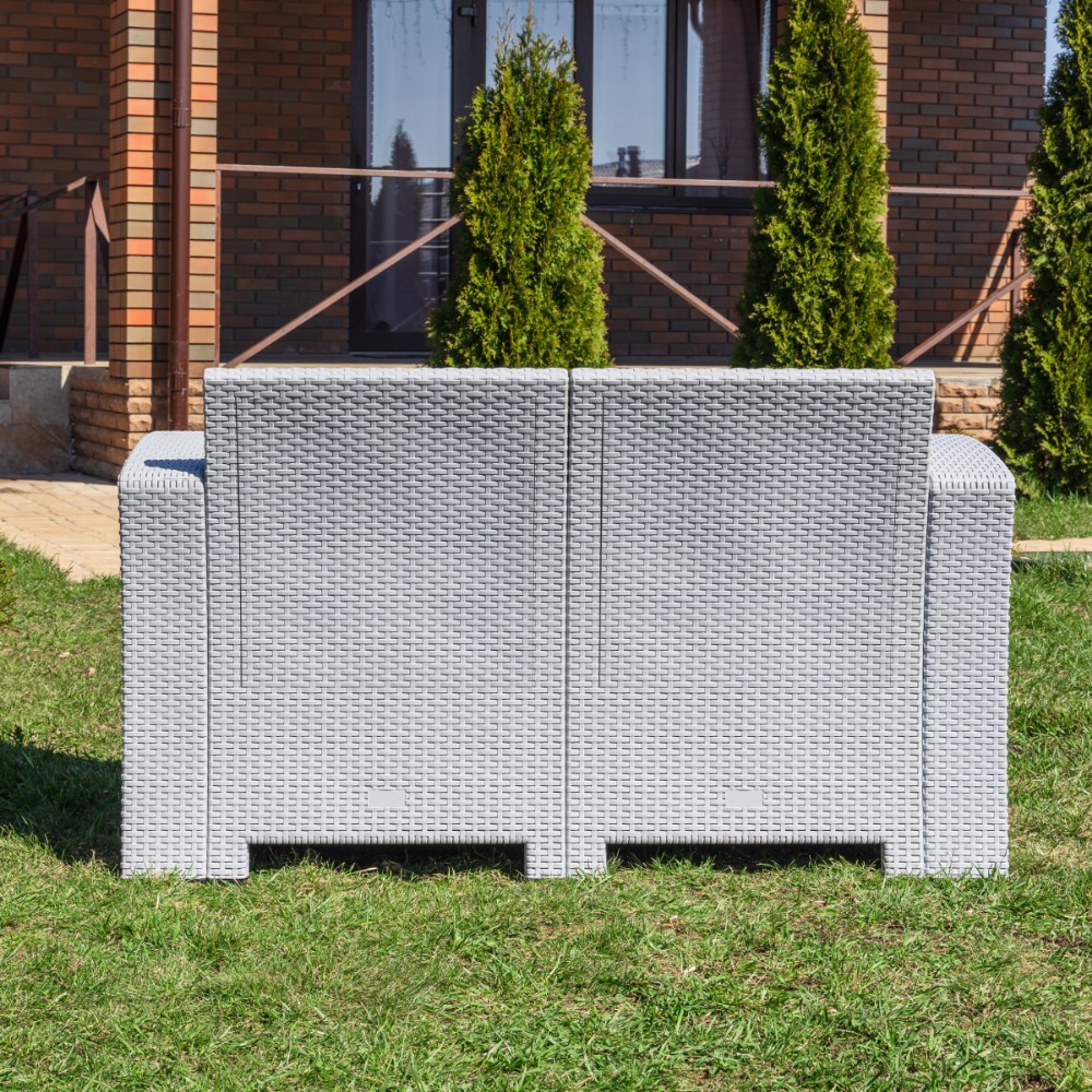 Двухместный диван Royal Family LANA LUX светло-серый 5