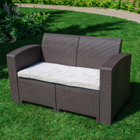 Двухместный диван Royal Family LANA LUX коричневый