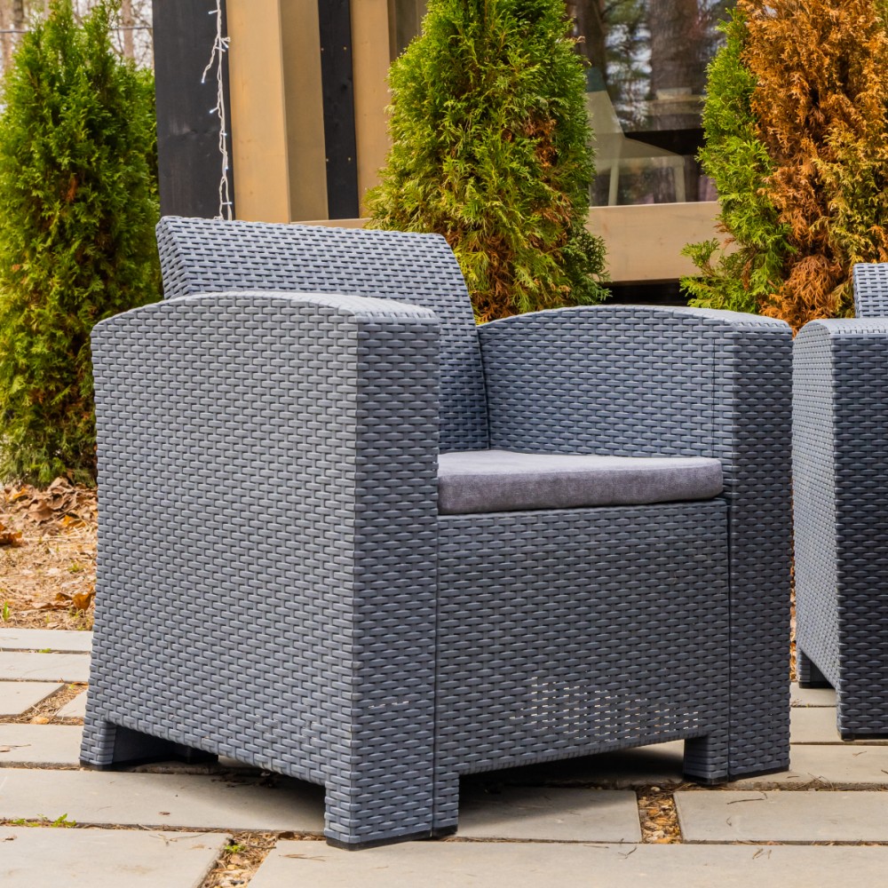 Обеденный комплект Royal Family LANA LUX DINING L графит 4