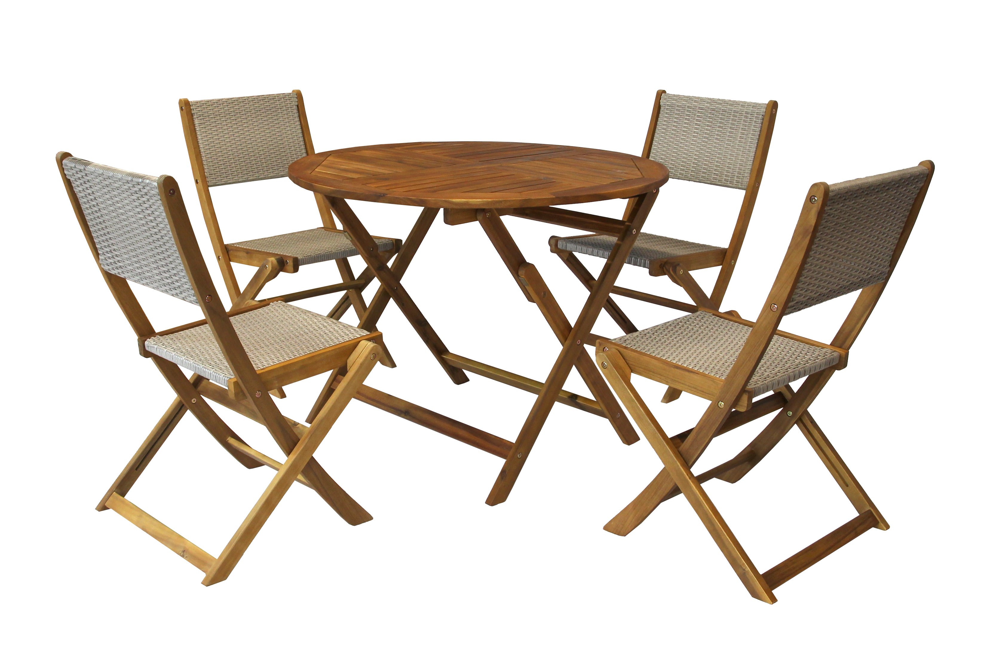 Набор мебели садовый Бали обеденный из акации 3 уп.(5 предметов) 1