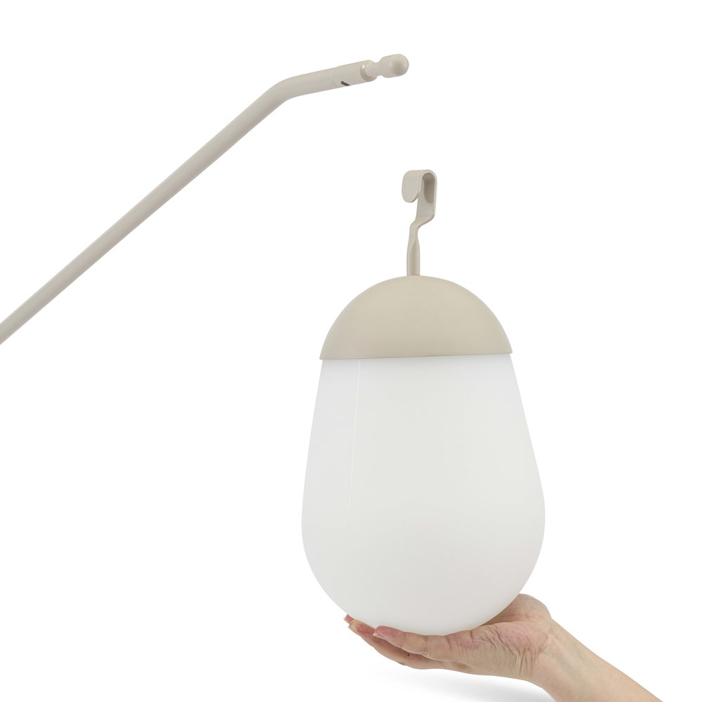 Solna 183 см, торшер бежевый/натуральный, алюминий/тик 5