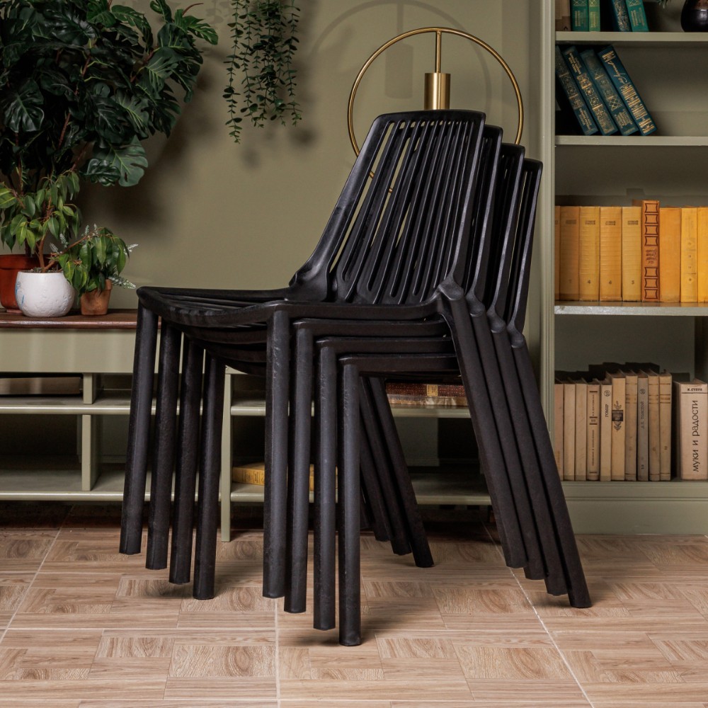 Комплект обеденных стульев Royal Family NICO (4 шт.) черный 3