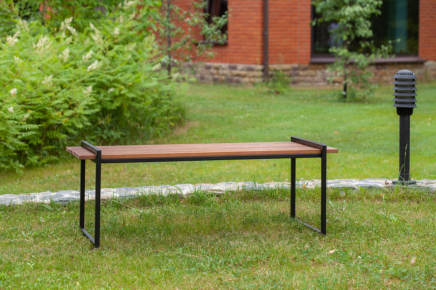 Скамья уличная FJORD, черная 3