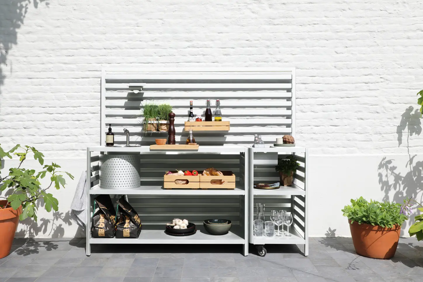 Арвика Кухня белый, алюминий 2