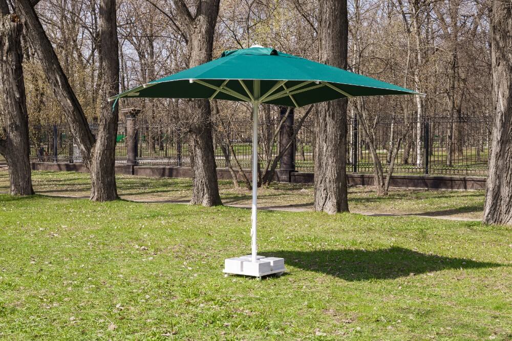Зонт MISTRAL 300 квадратный без волана (база в комплекте) зеленый 3