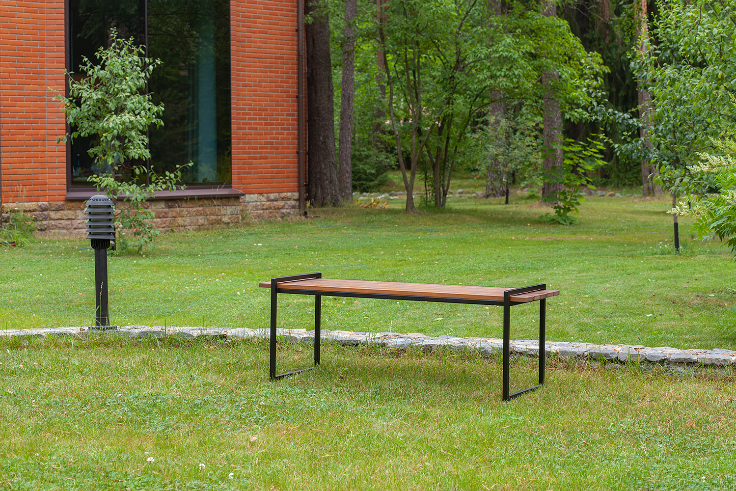 Скамья уличная FJORD, черная 6