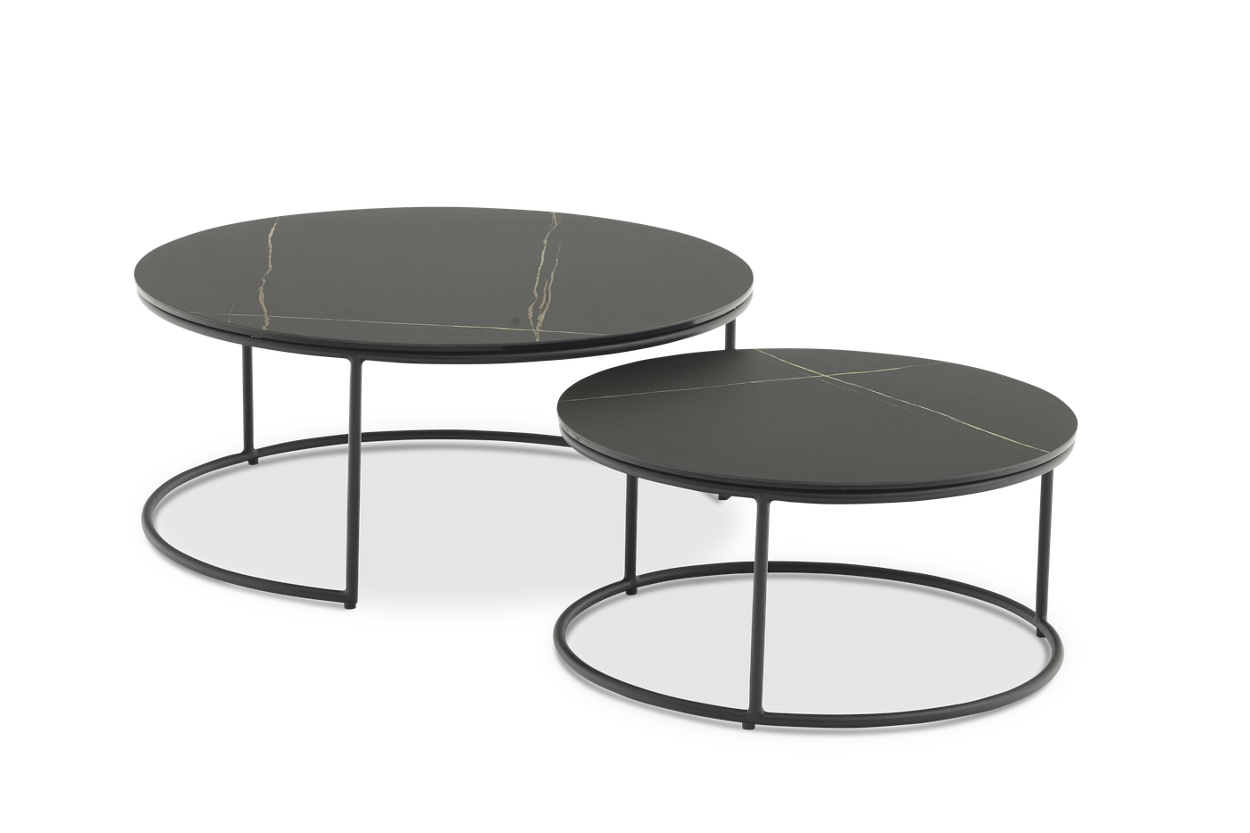 Flen, стол кофейный антрацит, алюминий/спеченный камень 1