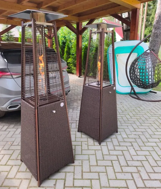 Уличный газовый обогреватель WWT 13I ROTANG Brown mini 1.8m 2