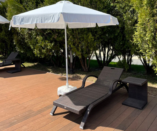 Зонт пляжный профессиональный 2.5 м Kiwi Clips 50-1011-25/OLE/WH/VAL/NO 1