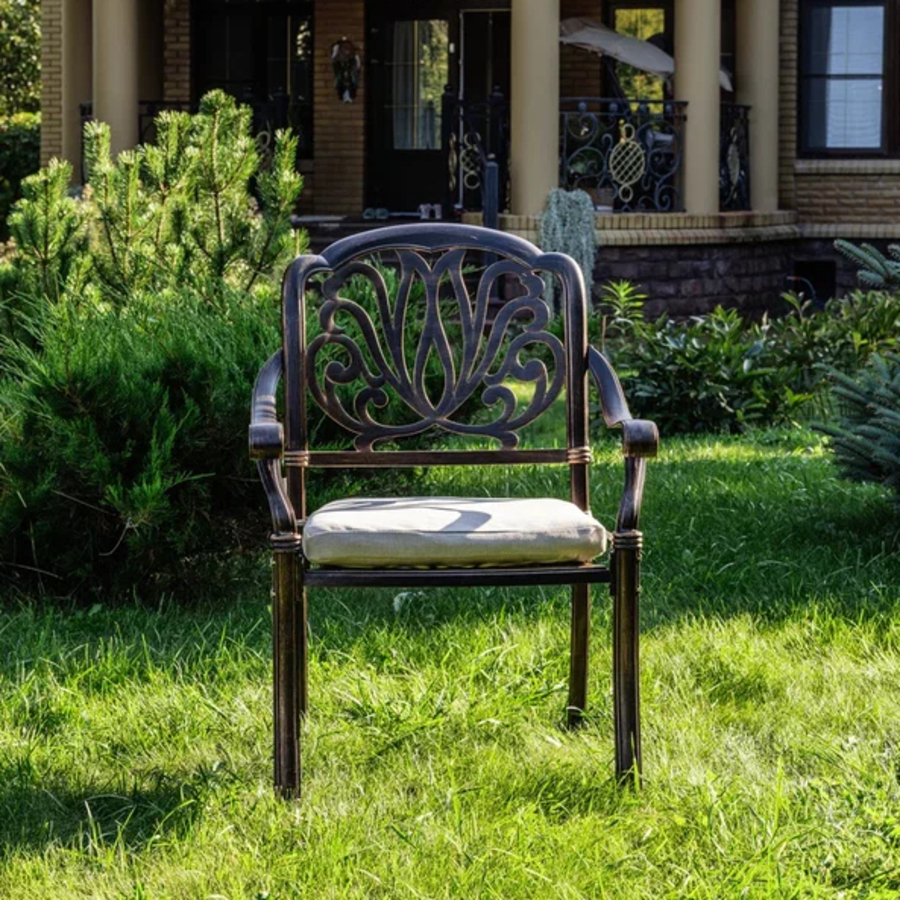 Обеденное кресло Royal Family WILHELM из литого алюминия 3