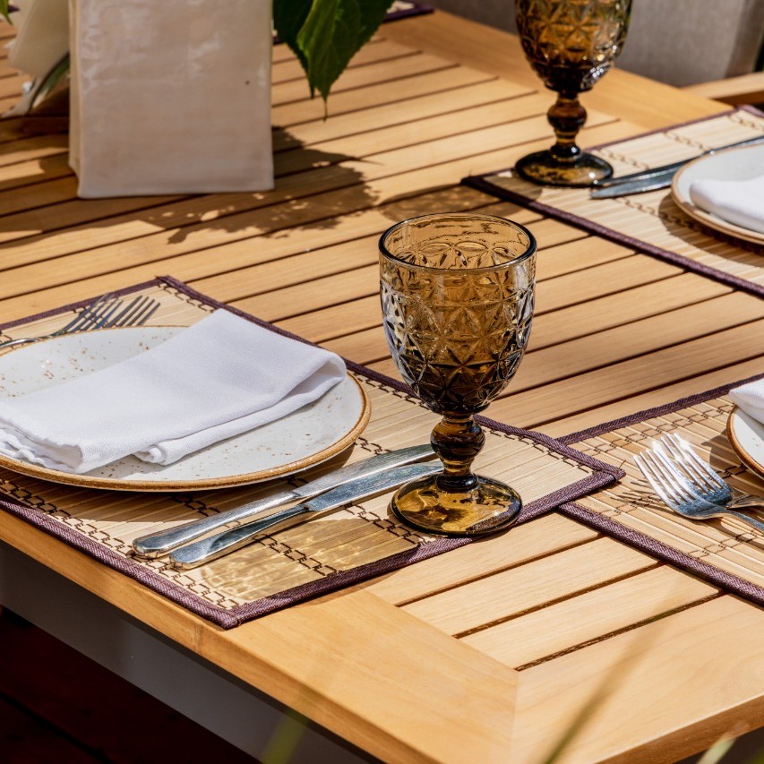 Обеденный комплект Royal Family OSCAR со столешницей из тика 4