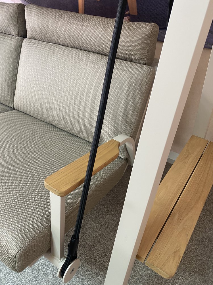 Malmo, качели бежевый/бежевый, алюминий/тик 6