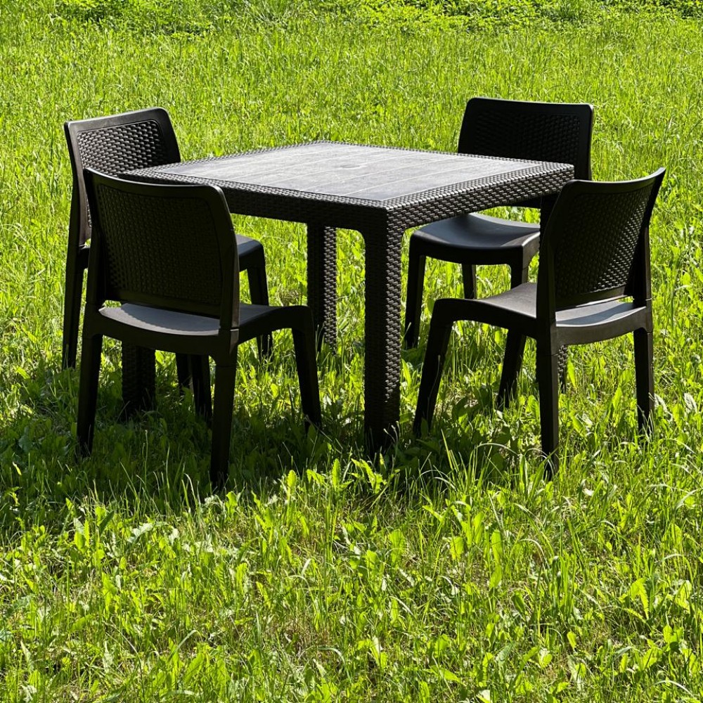 Квадратный стол Royal Family JULY MINI цвет коричневый 4