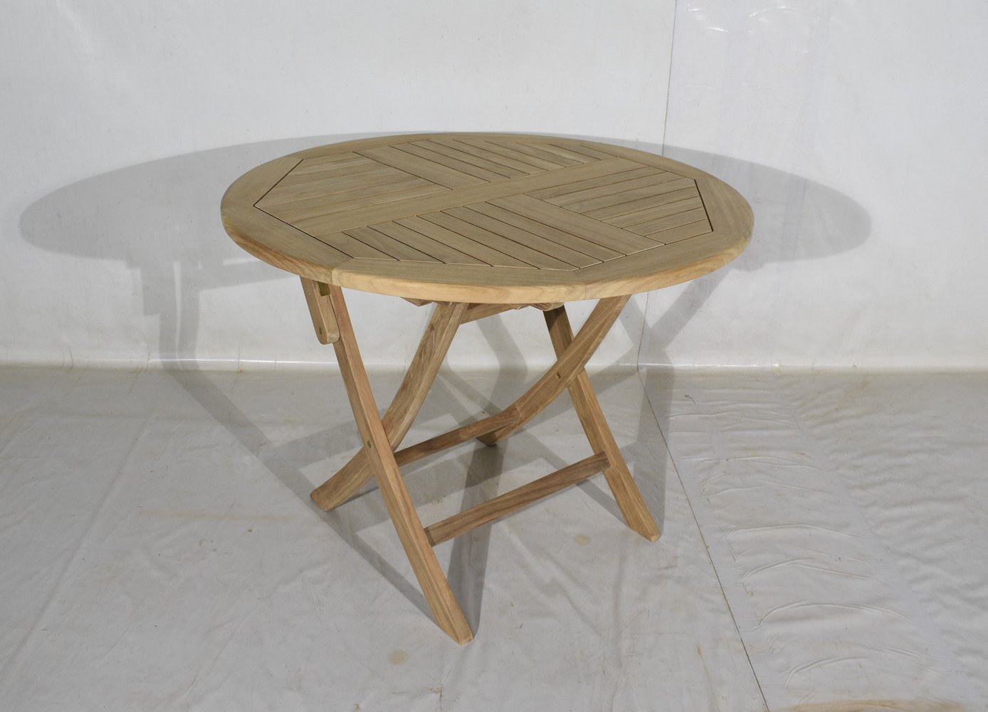 Стол круглый Turin 100, натуральный, тик 6