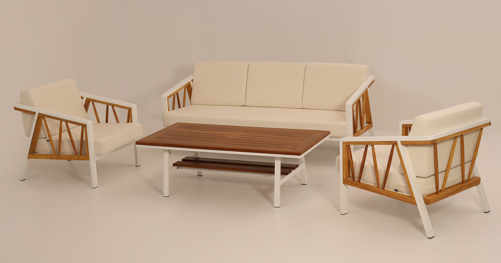 Комплект деревянной мебели Ubin капучино 5