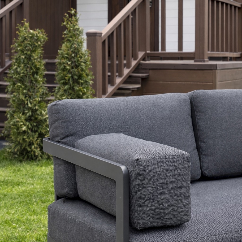 Лаунж-зона GISELLE с угловым диваном из алюминия 3