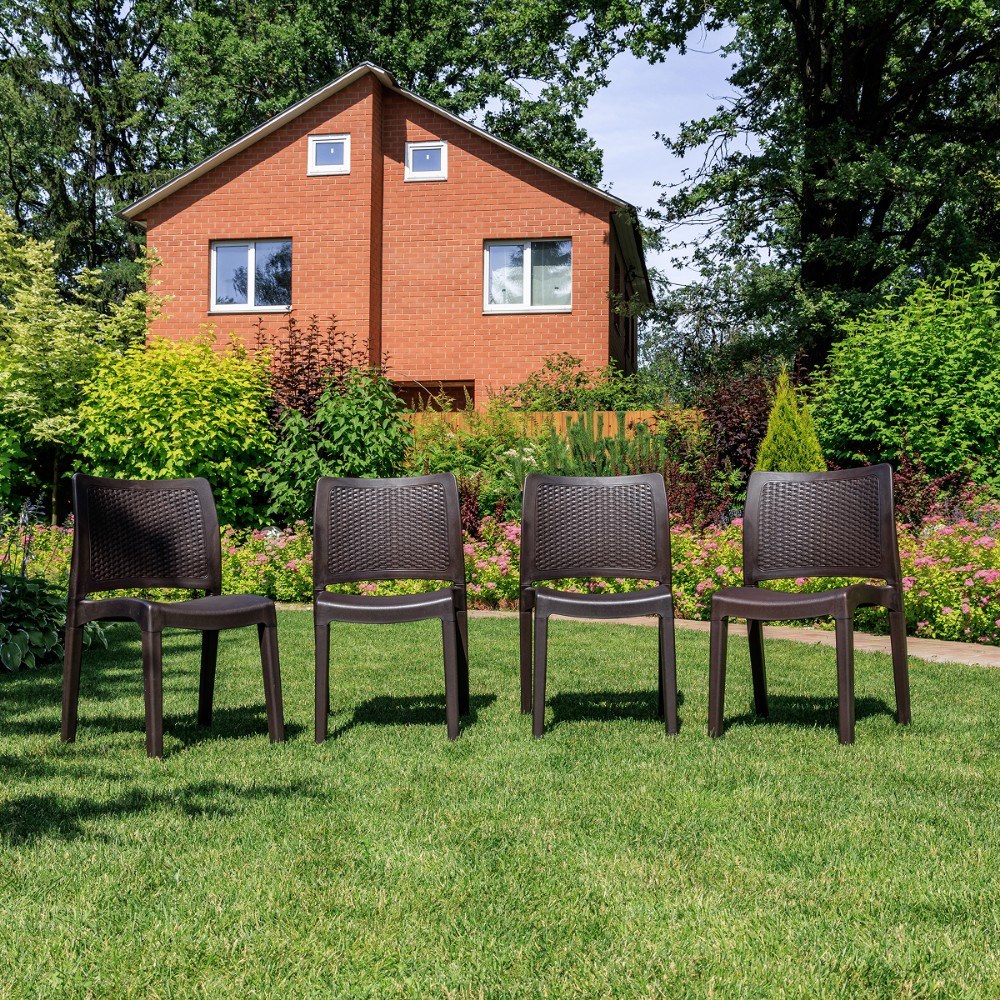 Комплект обеденных стульев Royal Family JULY (4 шт.) коричневый 5