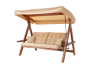 Садовые качели Lyon из дерева с песочными подушками