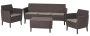 Комплект Салемо трипл сет (Salemo 3 seater set) коричневый