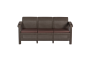 Диван трехместный YALTA SOFA 3 SEAT (Ялта) темно коричневый из пластика под искусственный ротанг