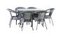 Комплект DECO 6 с прямоугольным столом серый