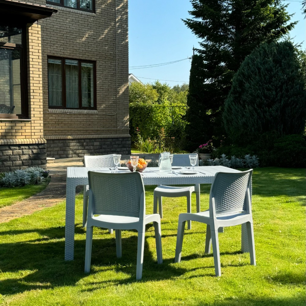 Комплект четырехместный Royal Family JULY S цвет светло-серый