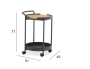 Trelleborg, тележка сервировочная антрацит/натуральный, алюминий/тик