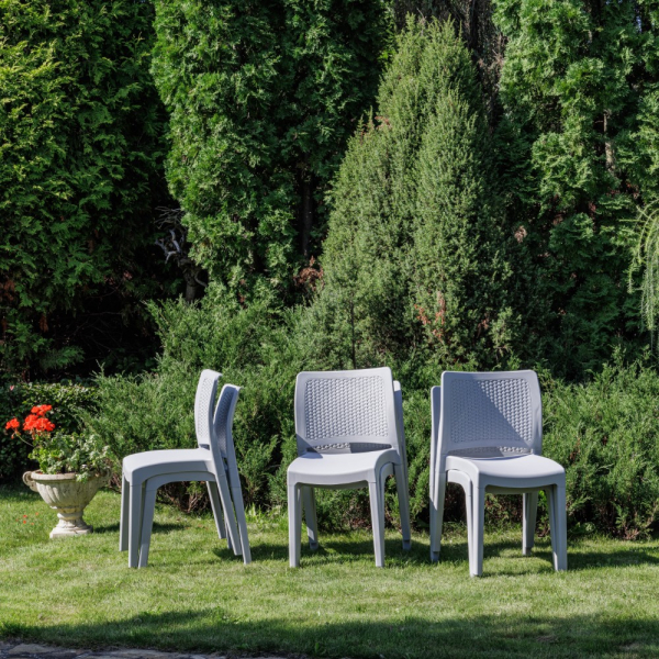 Комплект обеденных стульев Royal Family JULY (6шт) светло-серый