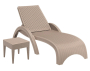 Столик плетеный для шезлонга GT 1009 цвет бежевый
