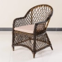 Кресло Уэльс ажурное плетение с подушкой Дуб