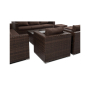 Лаунж зона MILAN (Милан) на 7 персон коричневого цвета
