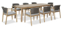 Обеденный комплект деревянной мебели Freeport на 8 персон