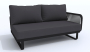 Лаунж зона BELLISA модульная антрацит - каркас карбон