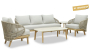 Лаунж комплект деревянной мебели Mali, 6 персон