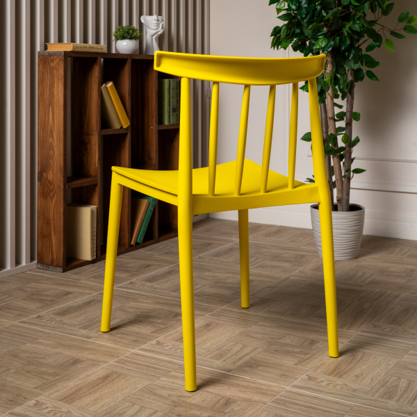 Пластиковый стул RoyalFamily Kai (Кай) желтый