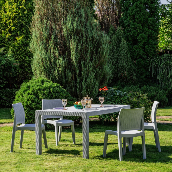 Комплект четырехместный Royal Family JULY S цвет светло-серый