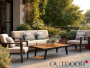 Комплект мебели OUTDOOR Орлеан (3-местный диван, 2 кресла, кофейный стол), песочный