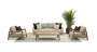 Коста тик Комплект лаунж мебели натуральный/бежевый, тик, 5 персон